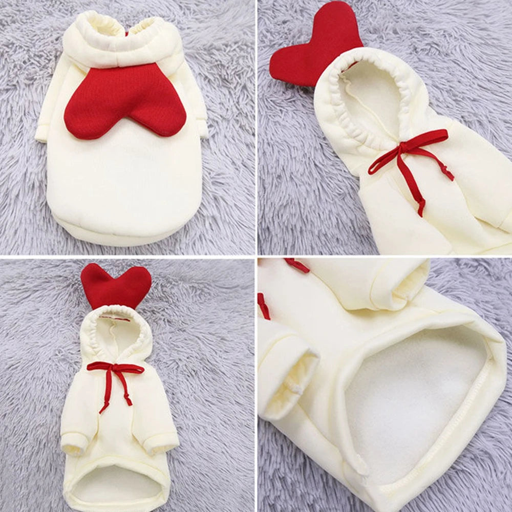 Cute Fruit Dog Clothes for Small Dogs Hoodies Warm Fleece Pet Clothing Puppy Cat Christmas Coat Chihuahua Jacket Suits
