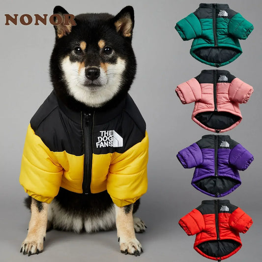 Dog Fans Winter Warm Down Jacket Coat for Pets and All Dogs