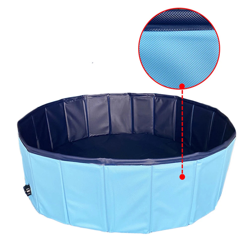 Portable Dog Swimming Pool with Cover for Large Dogs Bathing