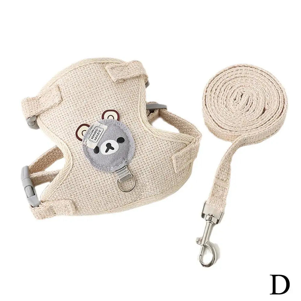 Adjustable Breathable Pet Harness and Leash for Small Dogs and Cats by NoEnName
