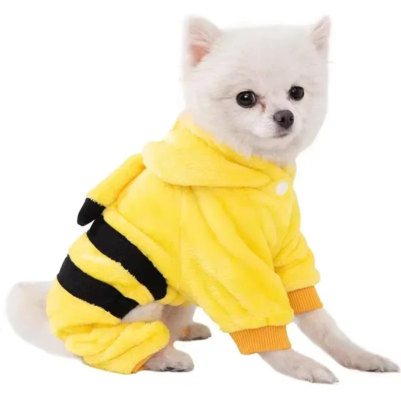 Soft Fleece Dog Jumpsuit Coat For Dogs All Season Wear