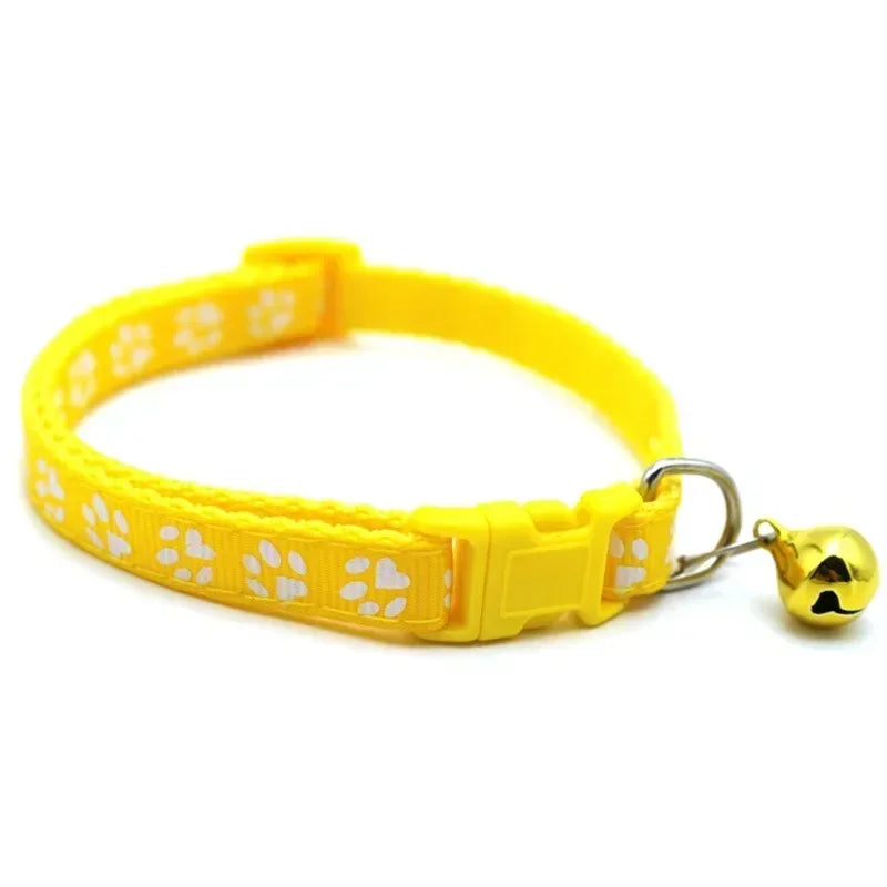 CN Floral Cat Collar With Bell Adjustable Buckle Lace