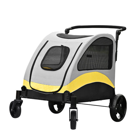 Portable Dog Stroller for Large Dogs Foldable Travel Carrier
