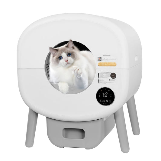 Large Capacity Automatic Smart Cat Litter Box With Self Cleaning