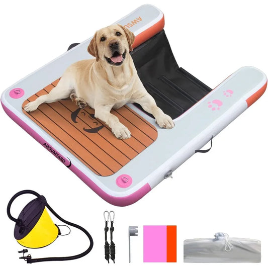 Dog Raft Ramp Water Sports Floating Platform Swimming Pool Floating Ladder Boat Dock Ramp Ladder Water Dog Ladder