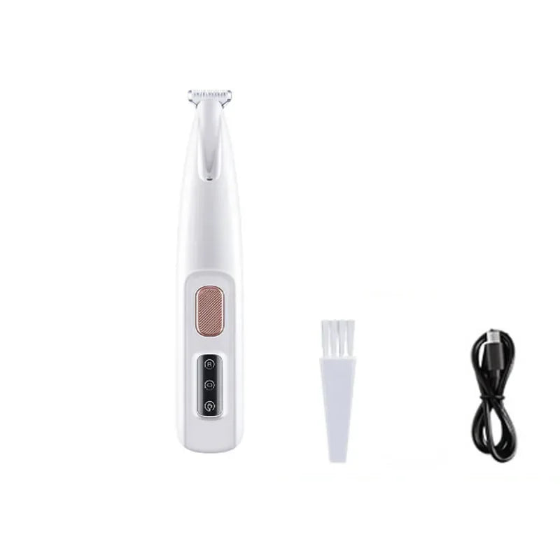 New Waterproof Dog Paw Trimmer with LED Light and Display