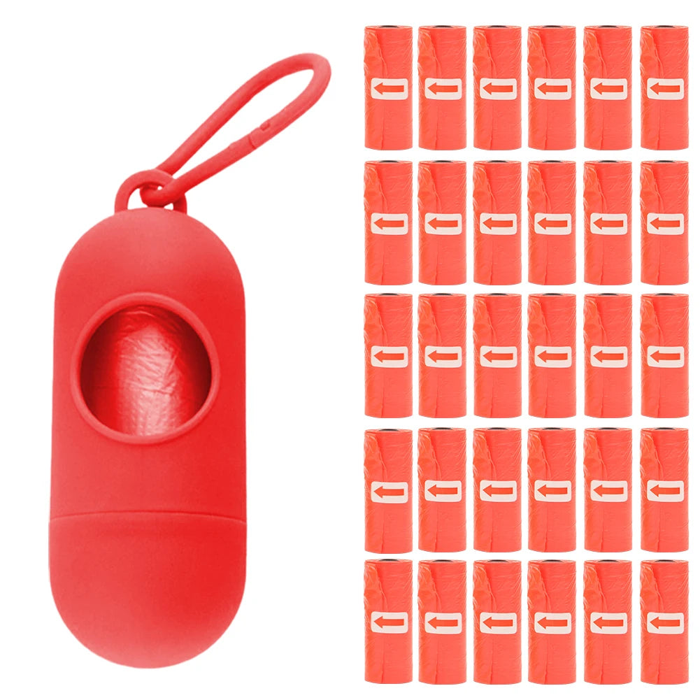 Shunmaii Dog Poop Bag Dispenser 450 Count Unscented Bags