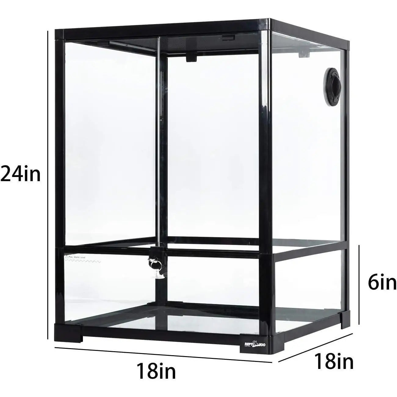 Hign-concerned Glass Reptile Terrarium 30 Gallon Front Door