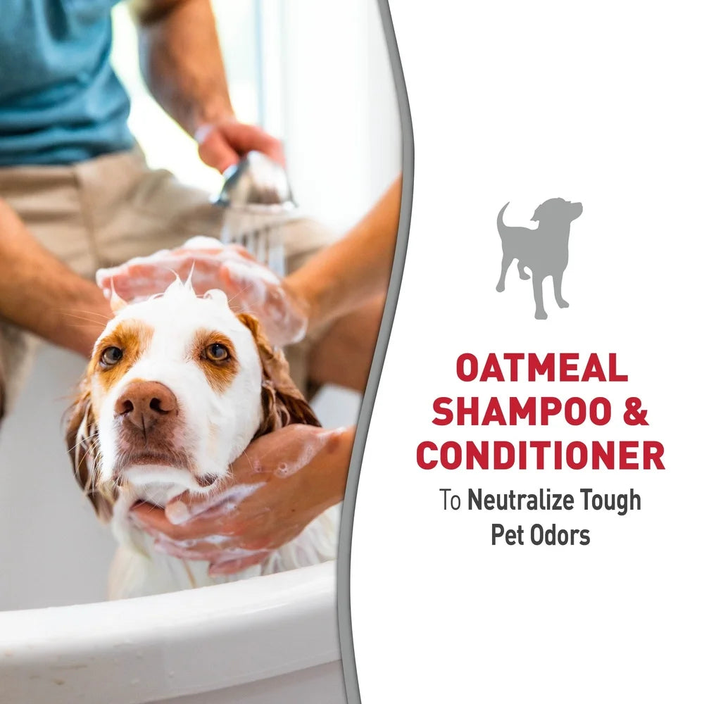 Oatmeal Dog Shampoo Conditioner Pistachio Cream Odor Neutralizing Formula 16oz