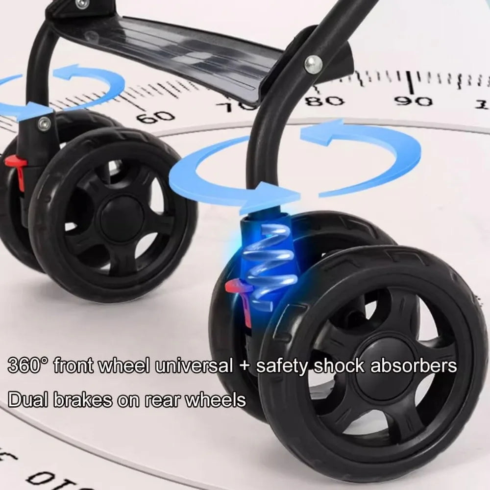 Lightweight Foldable Portable Compact Jogger Pet Stroller for Small Dogs by NoEnName