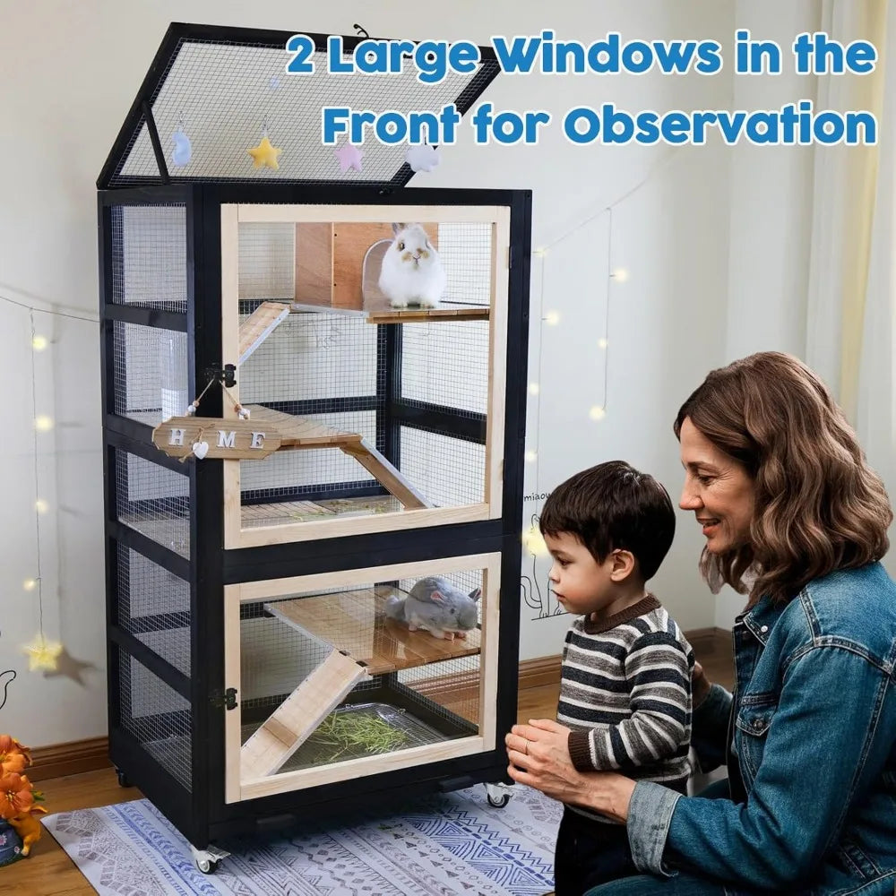 Hign Concerned Ferret Cage 5 Levels Stainless Steel Tray