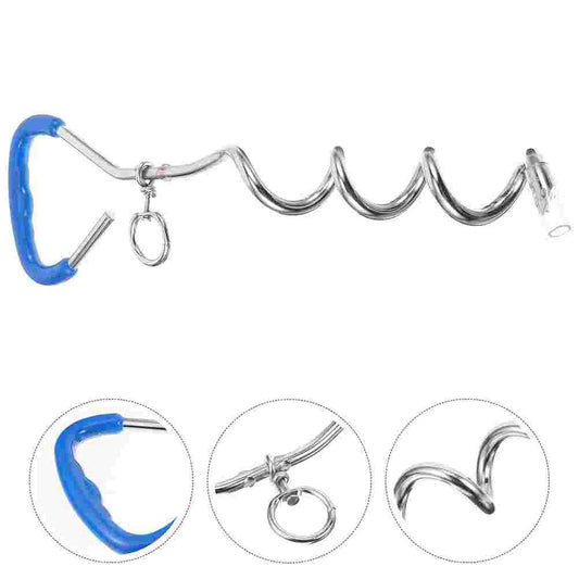 Heavy Duty Metal Spiral Dog Tie Out Stake for Large Breeds