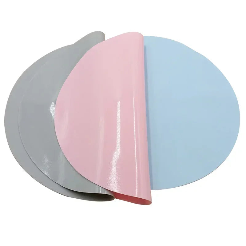 Mat Spill Proof Pet Bowl Silicone Feeding Anti Slip Cat Shaped Fountain Feeder Round Accessories Dog Drinking