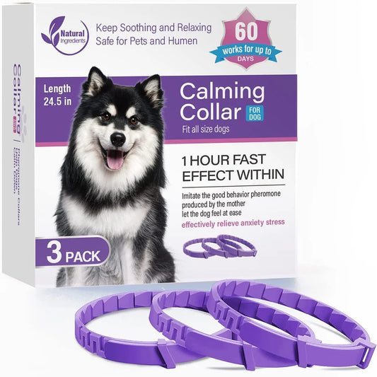 HobbyLaneCN Calming Dog Collar 3 Pack Stress Relief
