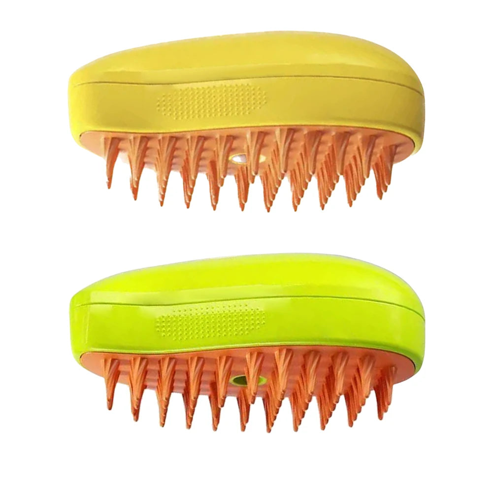 Electric Cat Grooming Brush with Spray for Easy Hair Removal