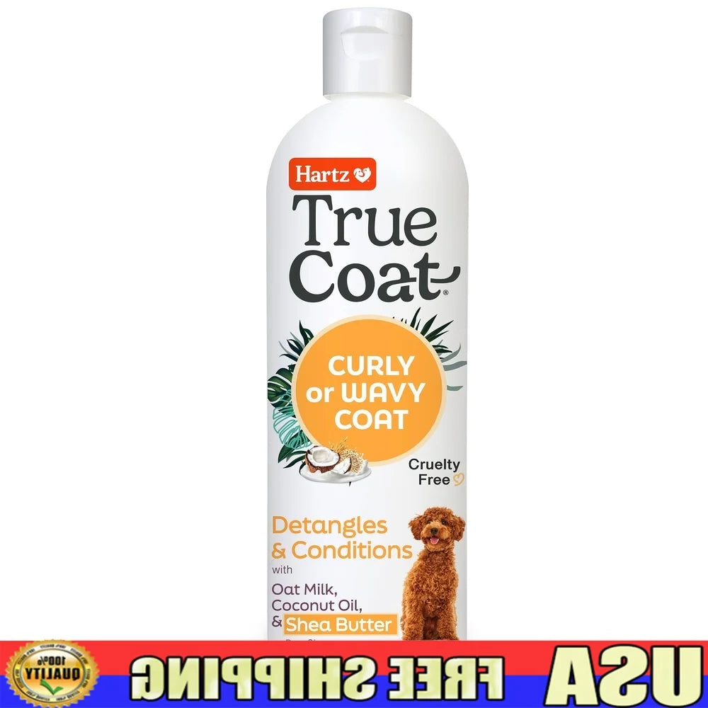 Curly Wavy Dog Shampoo with Oat Milk Coconut Oil and Shea Butter for Poodles and Doodles