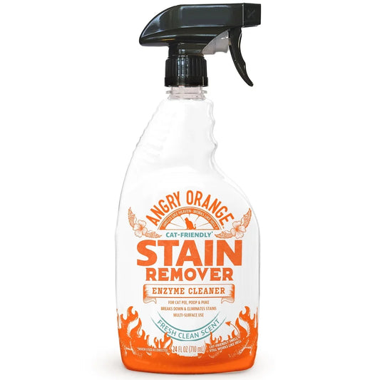 Cat Friendly Stain Remover Enzyme Cleaner Multi Surface Odor Eliminator Fresh Scent 24oz