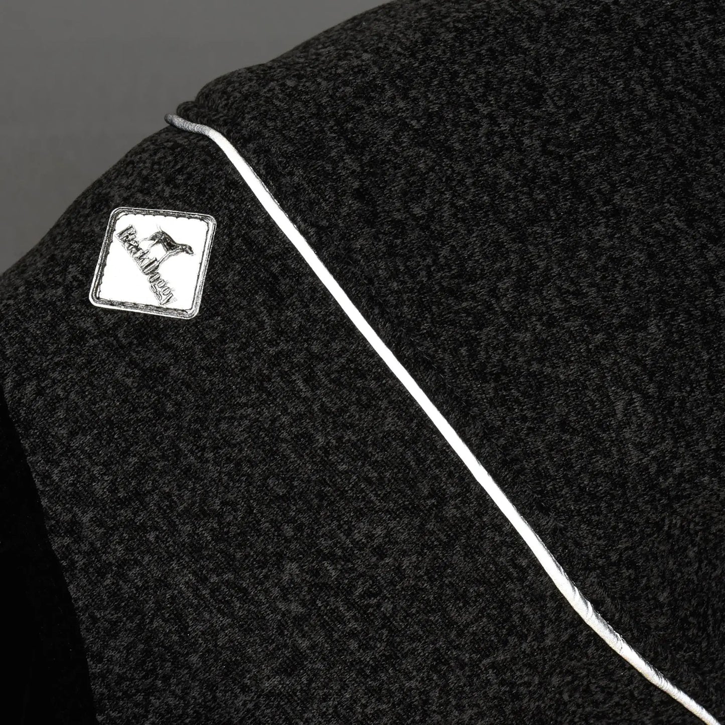 XL Water Resistant Softshell Dog Jacket Fall High Neck Outdoor Sports Coat Cold Weather Pet Apparel Deep Gray