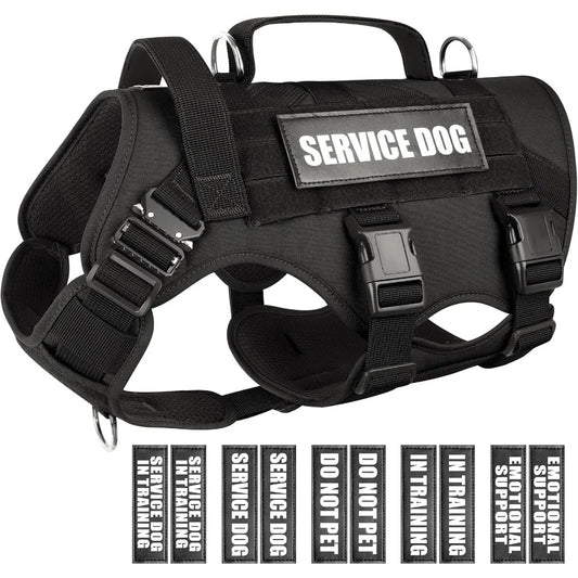 Hign Concerned Tactical MOLLE Vest For Dogs Harness