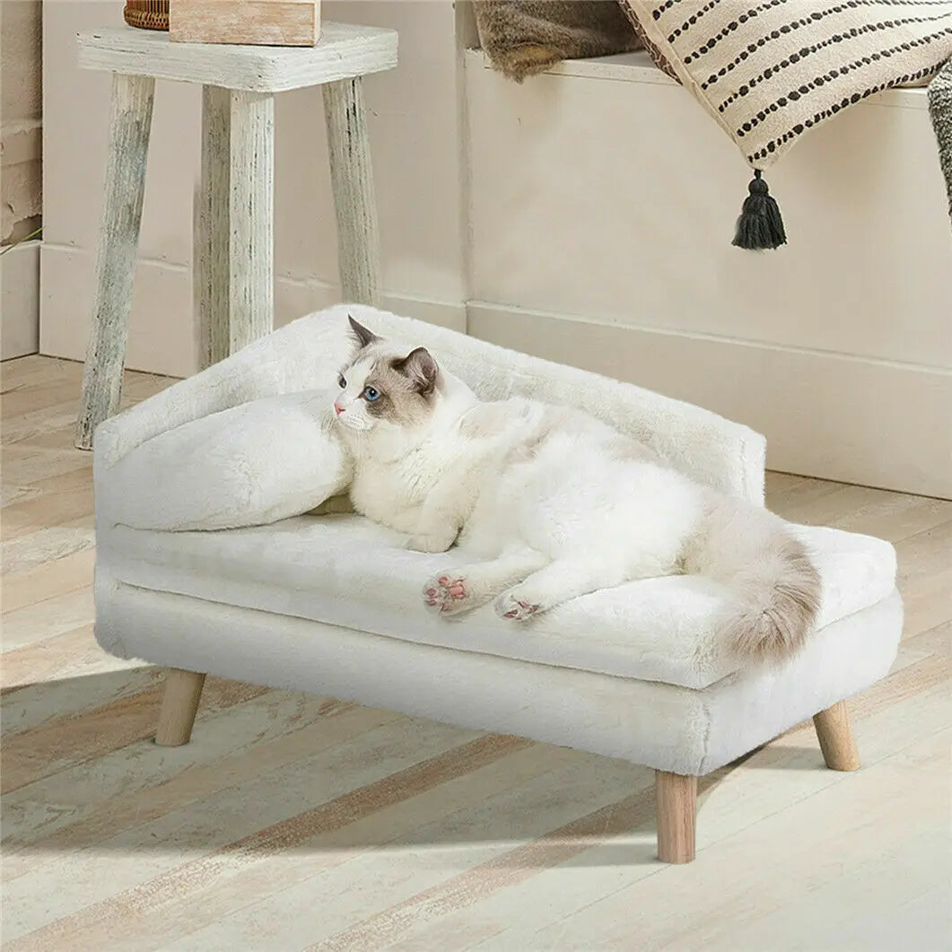 Friendly Finds Elevated Pet Bed With Solid Wood Legs Indoor
