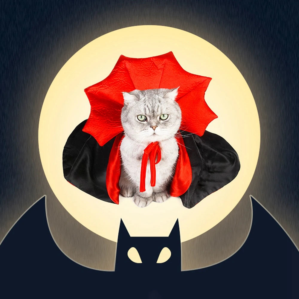 Pet Halloween Cape Costume for Dogs and Cats Festive Dress Up