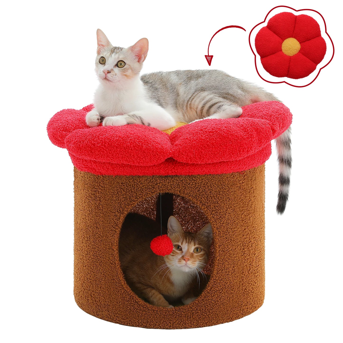 PAWZ Road Indoor Cat House With Removable Flower Bed