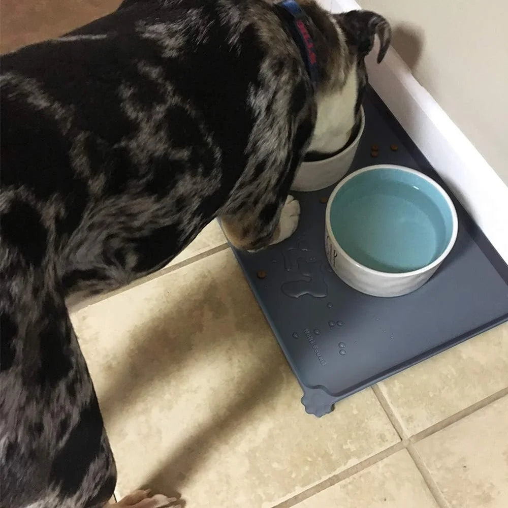 FujianHign Waterproof Pet Feeding Mats Non Slip Silicone