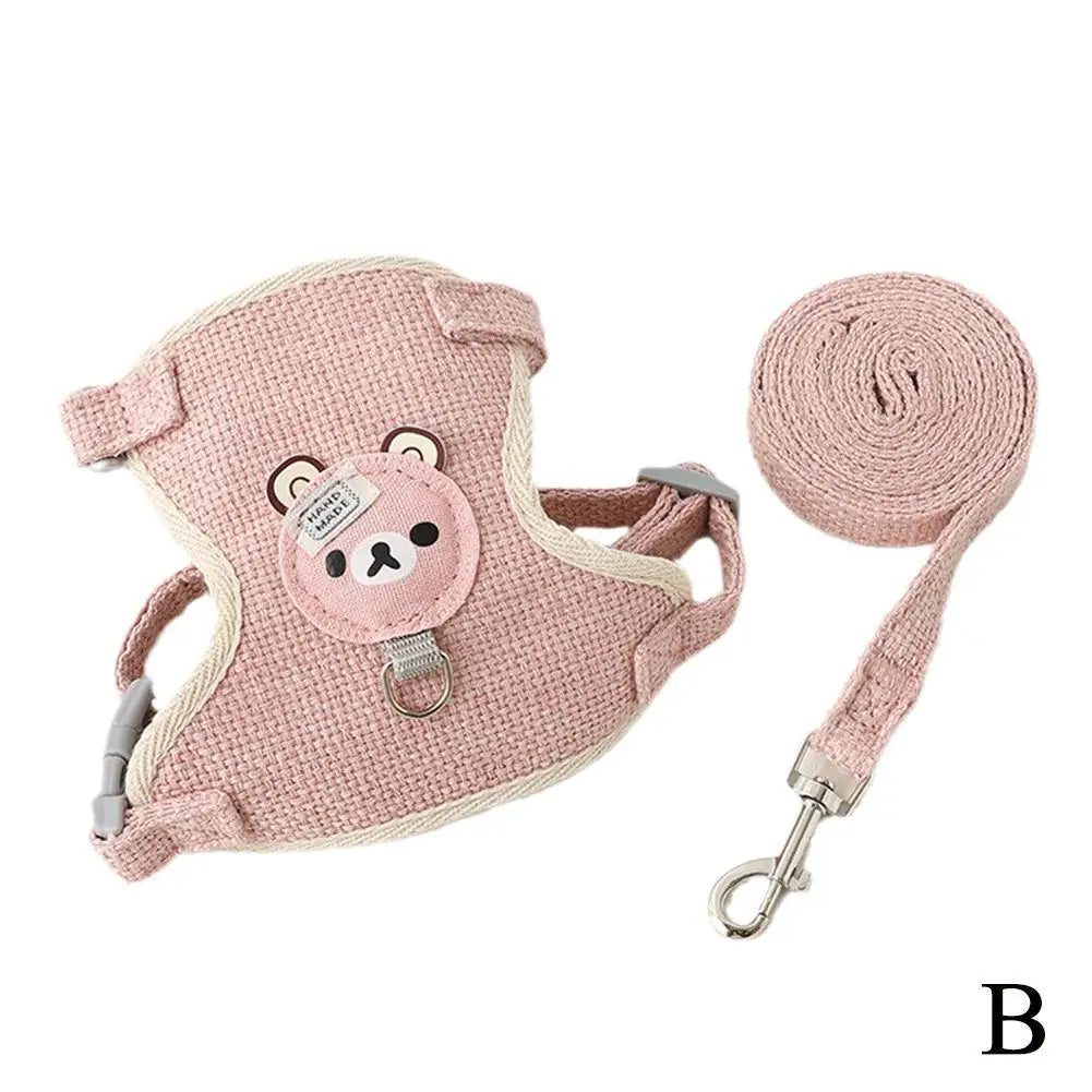 Adjustable Breathable Pet Harness and Leash for Small Dogs and Cats by NoEnName