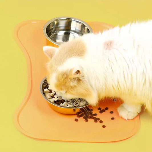 Silicone Pet Feeding Mat for Dogs and Cats Non Stick Waterproof Food Pad Puppy Feeder Water Cushion Placemat 45x29.5cm