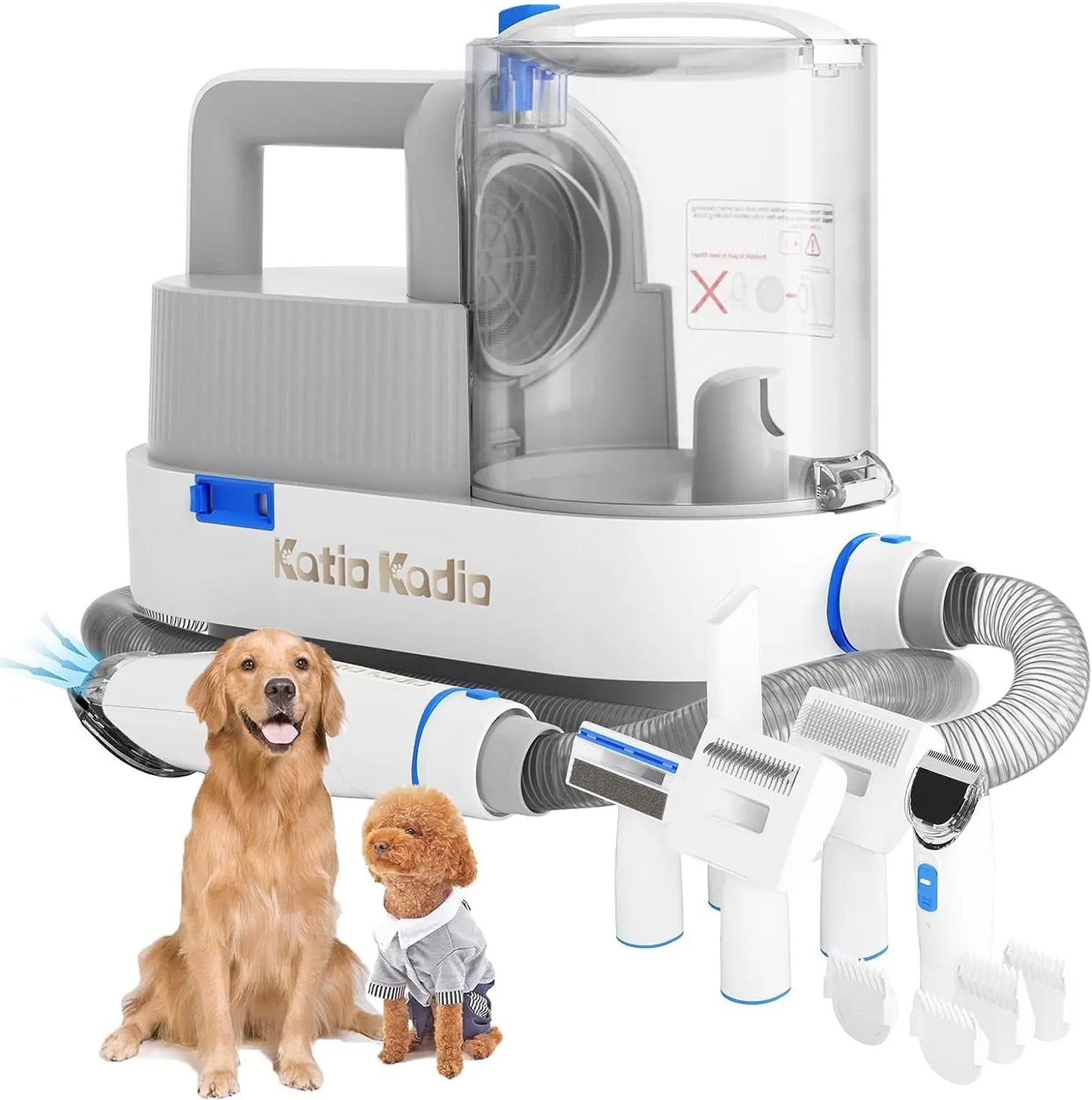 5in1 Pet Grooming Kit With Vacuum Hair Remover
