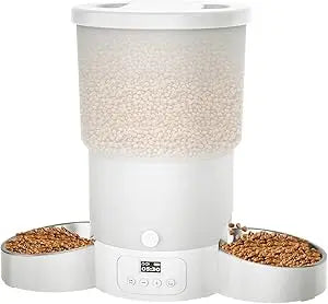 5L Automatic Cat Feeder for Two Cats with Programmable Meals