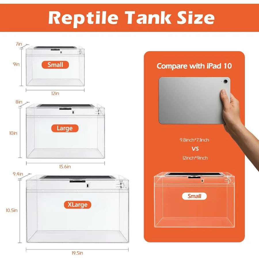 Hign-concerned Reptile Terrarium Enclosure With UV Lamp