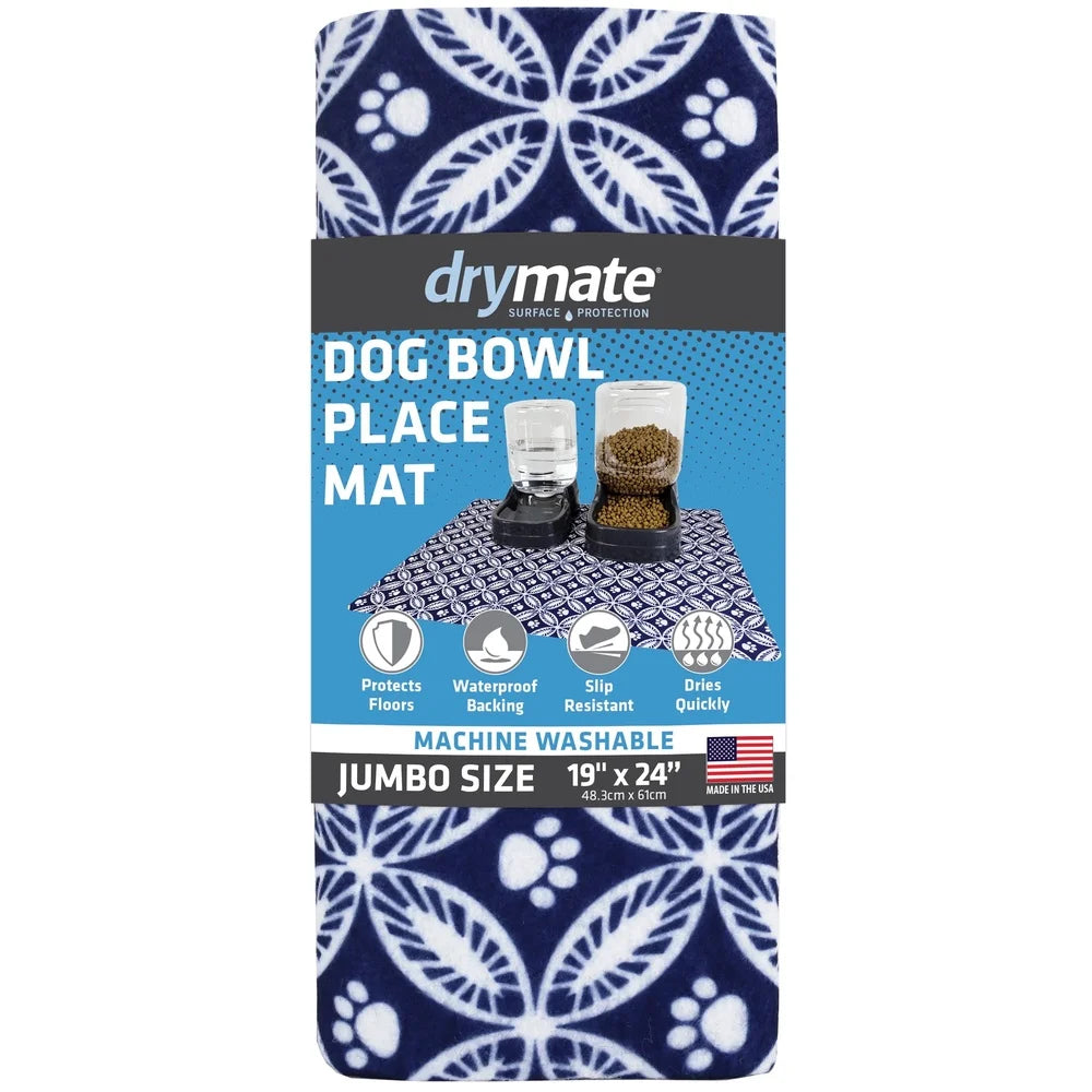 XMSJCN Waterproof Dog Food Mat Slip Resistant Absorbent