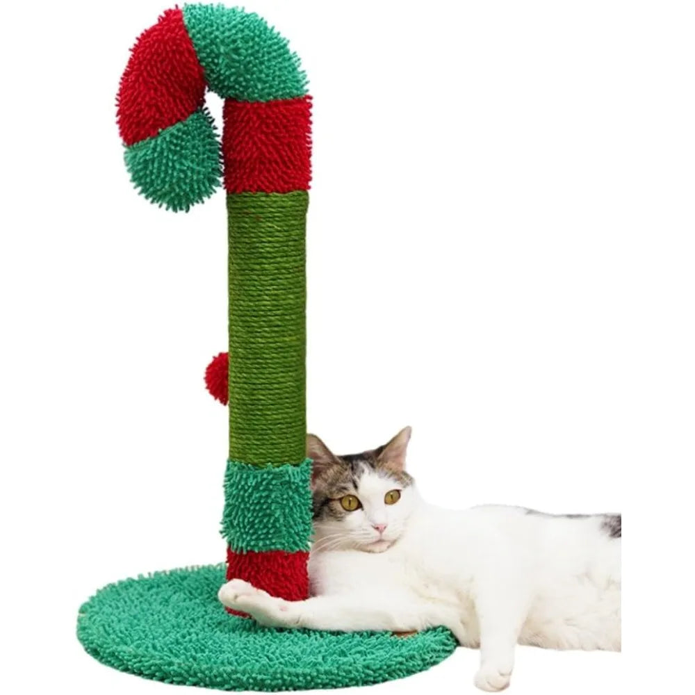 Christmas Cat Scratch Pillar Durable Paw Grinding Decompression Toy