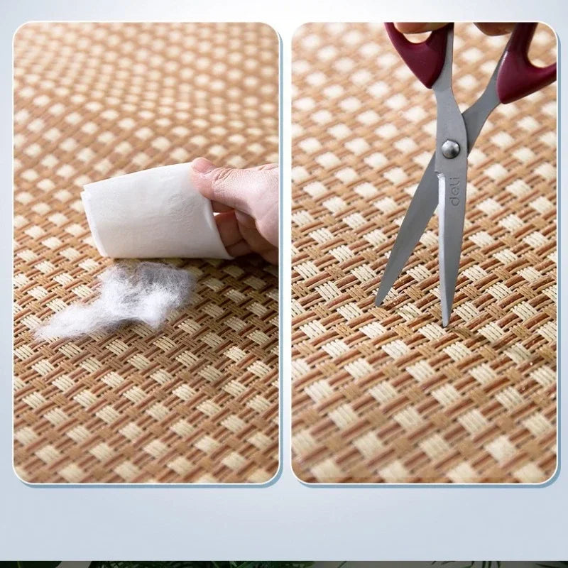 Cool Rattan Mat For Dogs And Cats Breathable Bed For Spring And Summer