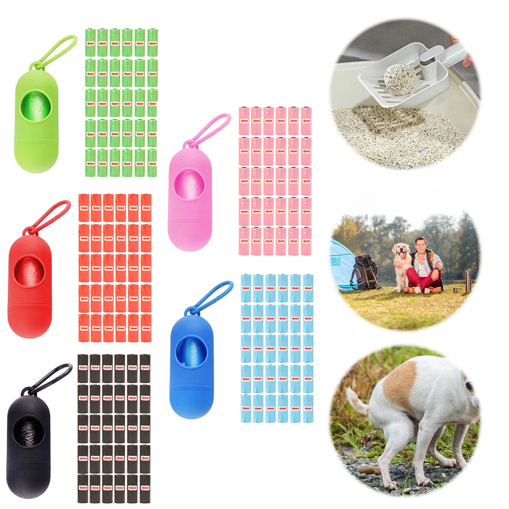 Shunmaii Dog Poop Bag Dispenser 450 Count Unscented Bags