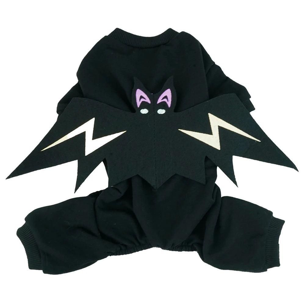 Funny Cartoon Bat Costume for Small Dogs and Cats Jumpsuit