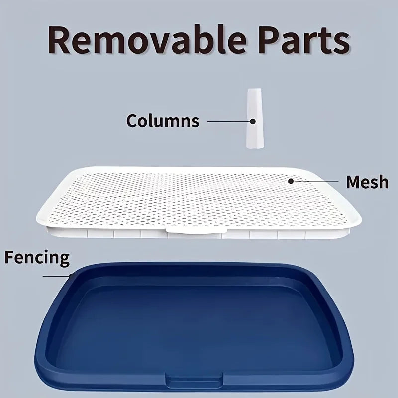 Dog Potty Training Toilet Tray with Removable Net for Pets
