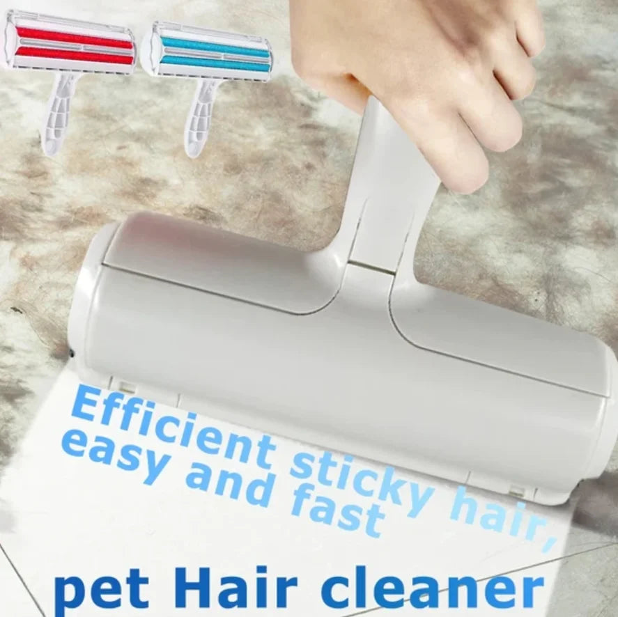 2-Way Pet Hair Roller Remover and Lint Brush for Easy Cleaning