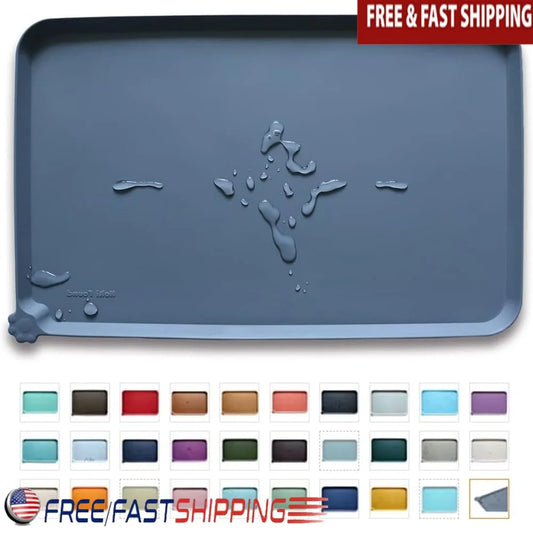 FujianHign Waterproof Pet Feeding Mats Non Slip Silicone