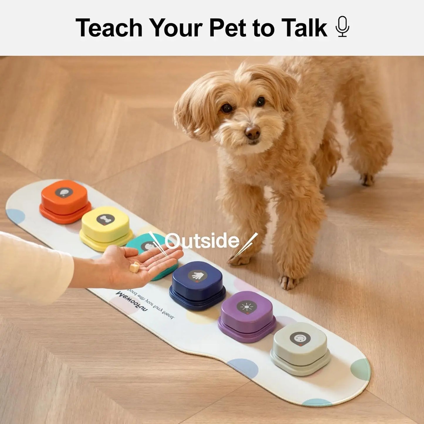 Mewoofun Interactive Voice Recording Dog Training Button Set
