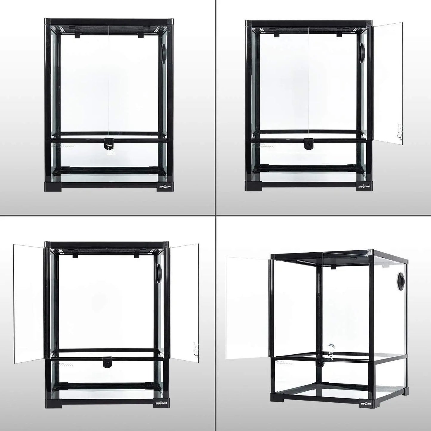 Hign-concerned Glass Reptile Terrarium 30 Gallon Front Door