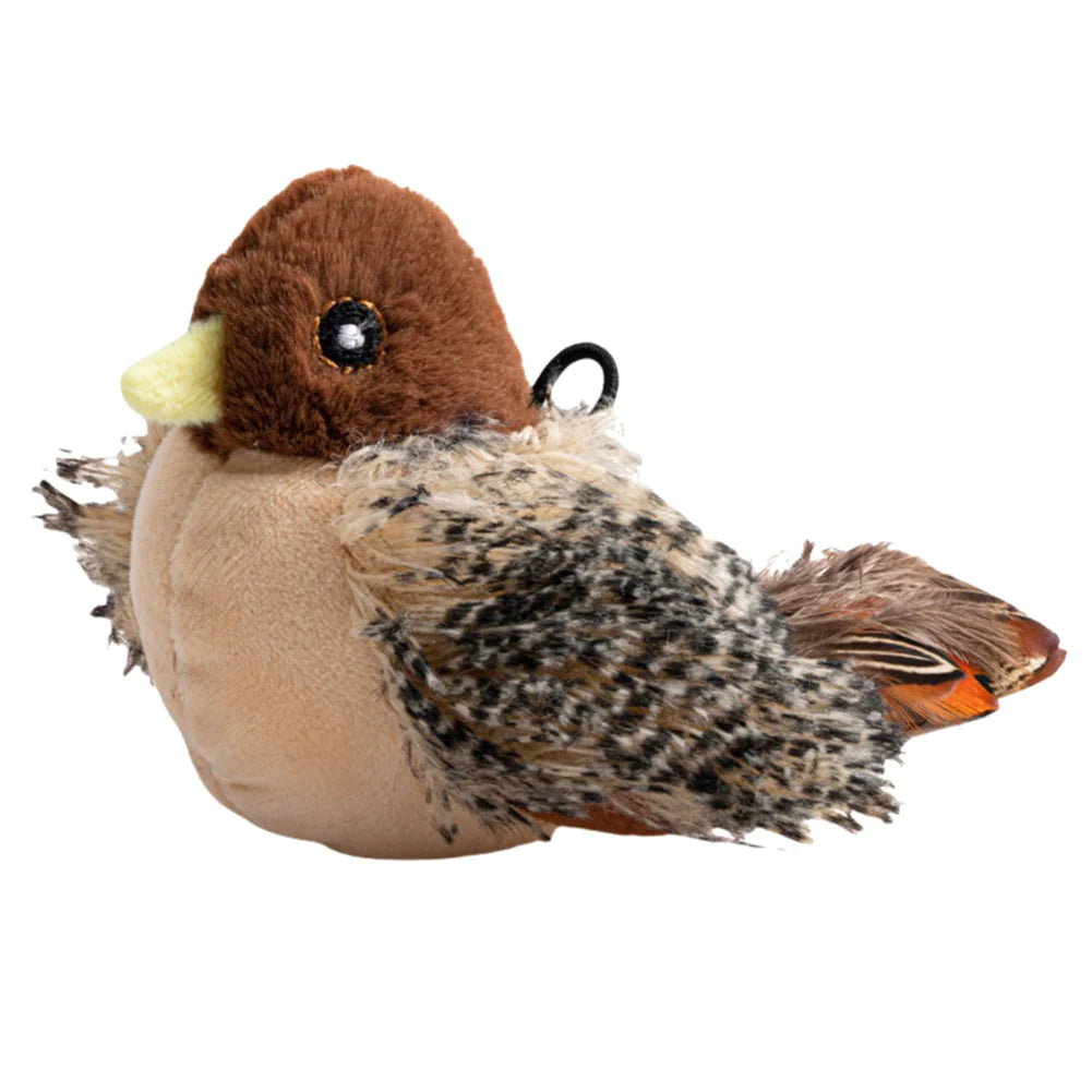 Interactive Flapping Bird Cat Toy Electric Plush Squeaky Fun