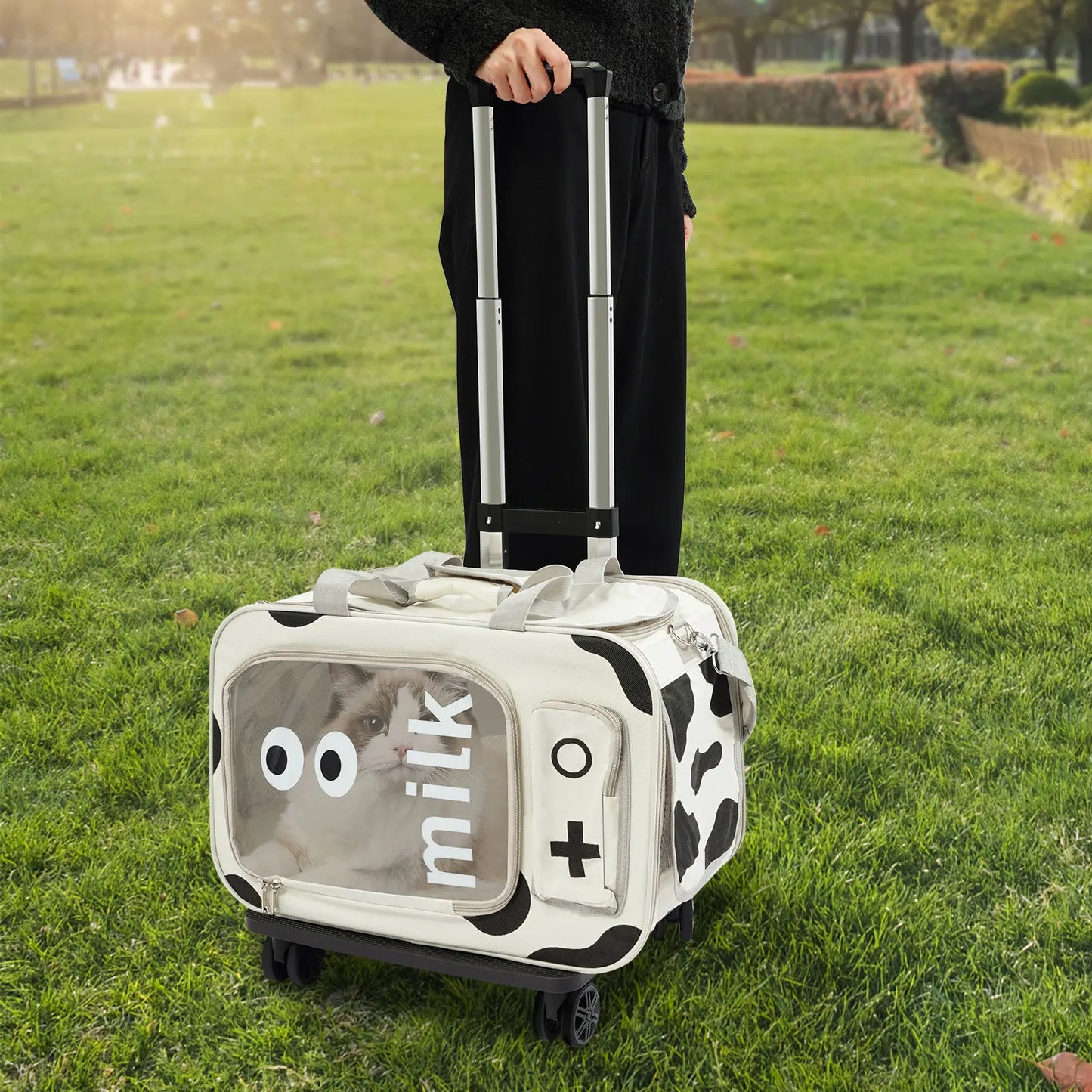 Pets Go Out Portable Trolley Cases Soft-Sided Carriers for Cats and Small Dogs