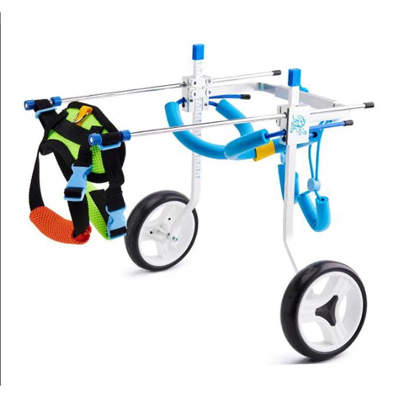 2025 Aluminum Dog Wheelchair Adjustable Pet Cart for Disabled Dogs
