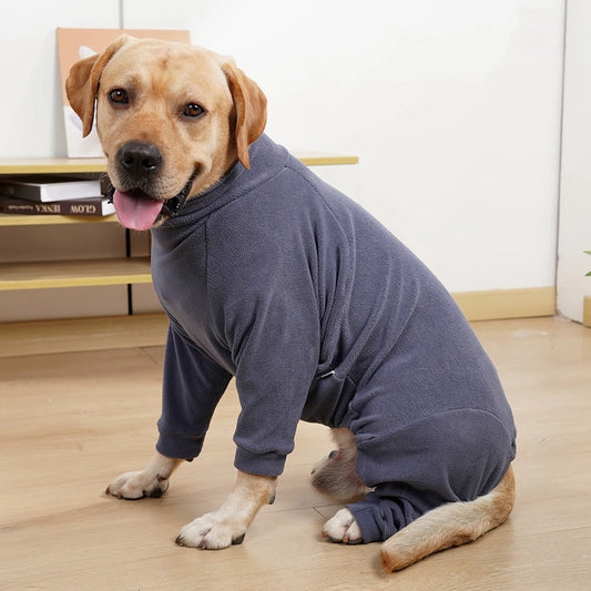 Tight Pet Pajamas Cat Dog Winter Warm 4-Legged Romper Relieves Anxiety Soothes Pet Clothing