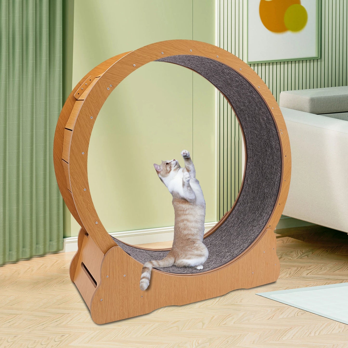 Cat Exercise Wheel Treadmill Low Noise Space Saving Gift For Cats