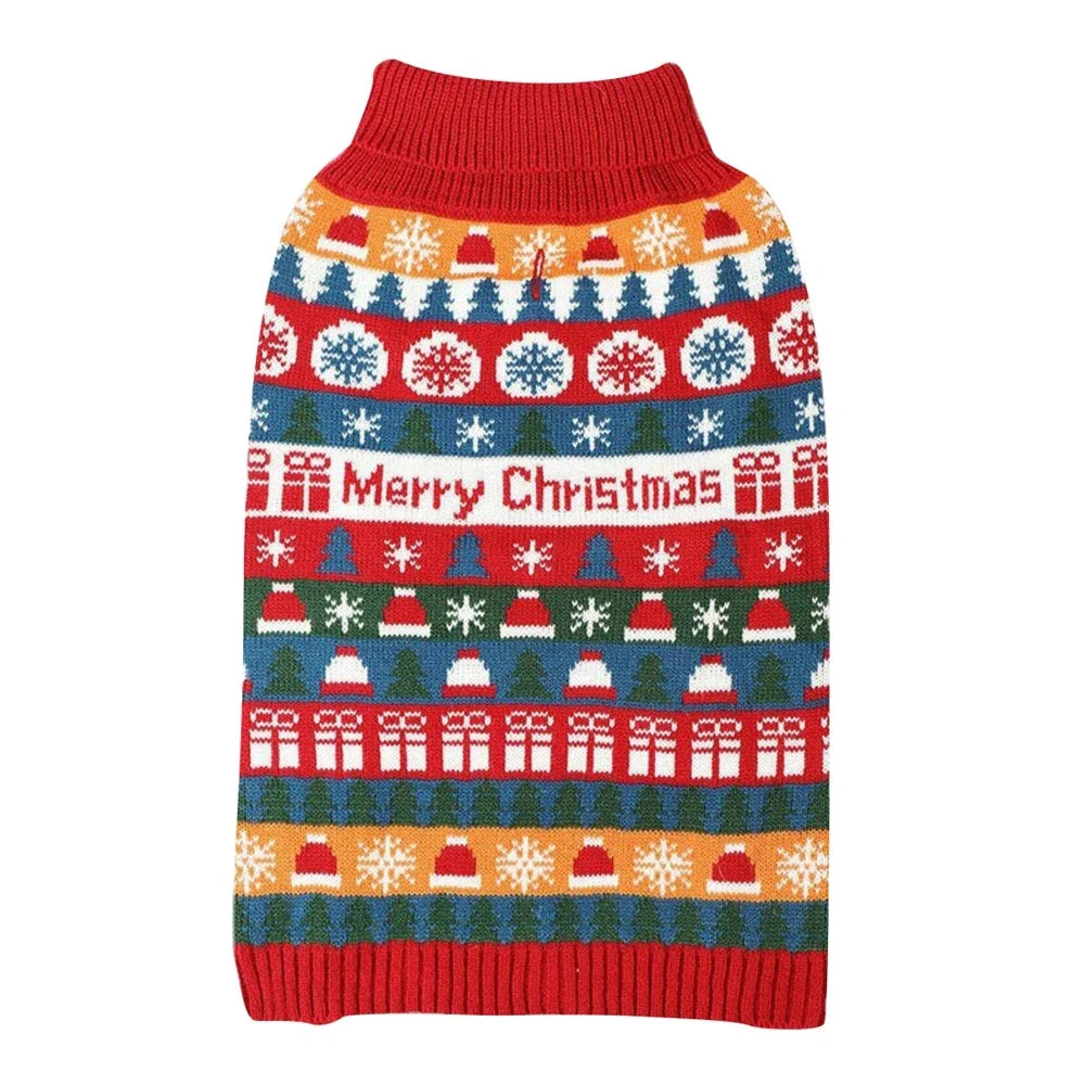 Puppy Sweaters Christmas Pet Clothes Winter Warm Knitwear for Small Dogs Cute Knitted Costumes