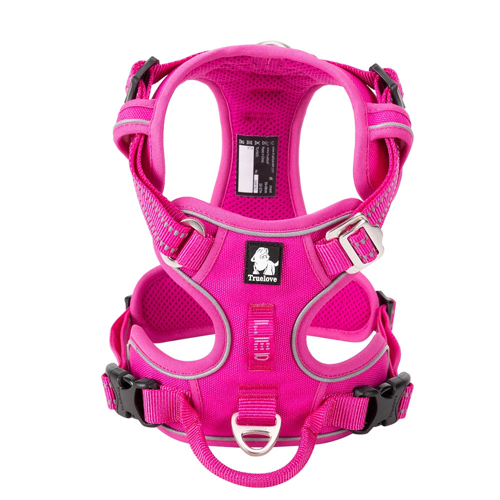 Winhyepet Training Dog Vest Reflective Light Nylon Padding Service Harness Protective Clothes for Small Medium Large Dogs