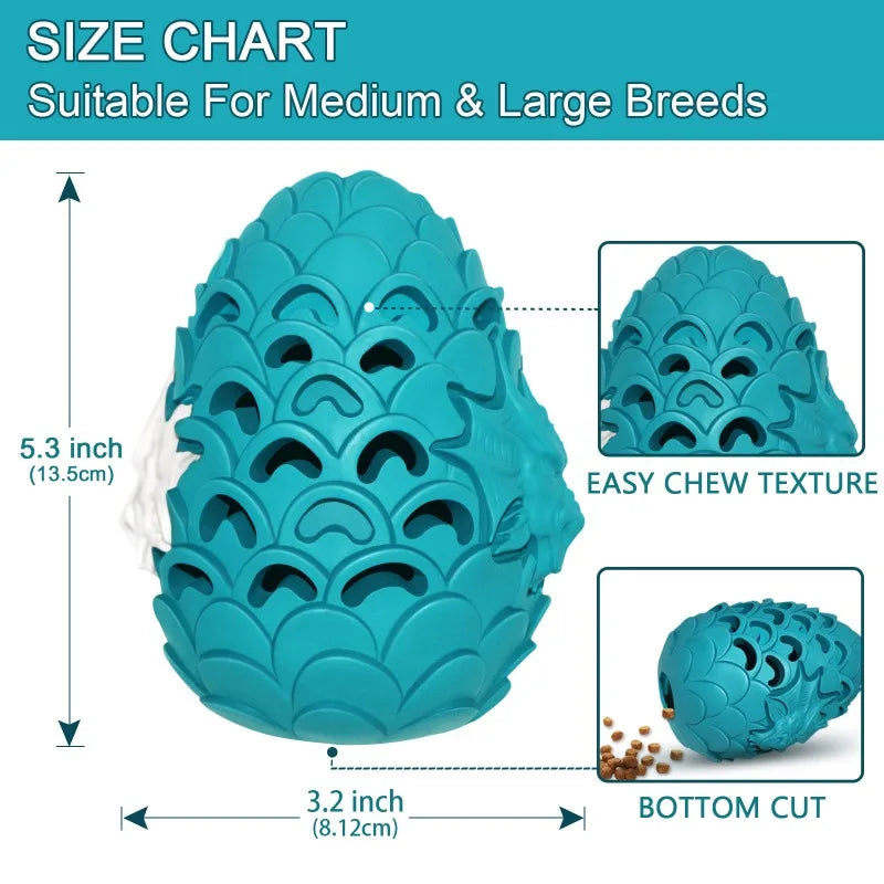 Dragon Egg Dog Chew Toy Indestructible For Aggressive Chewers